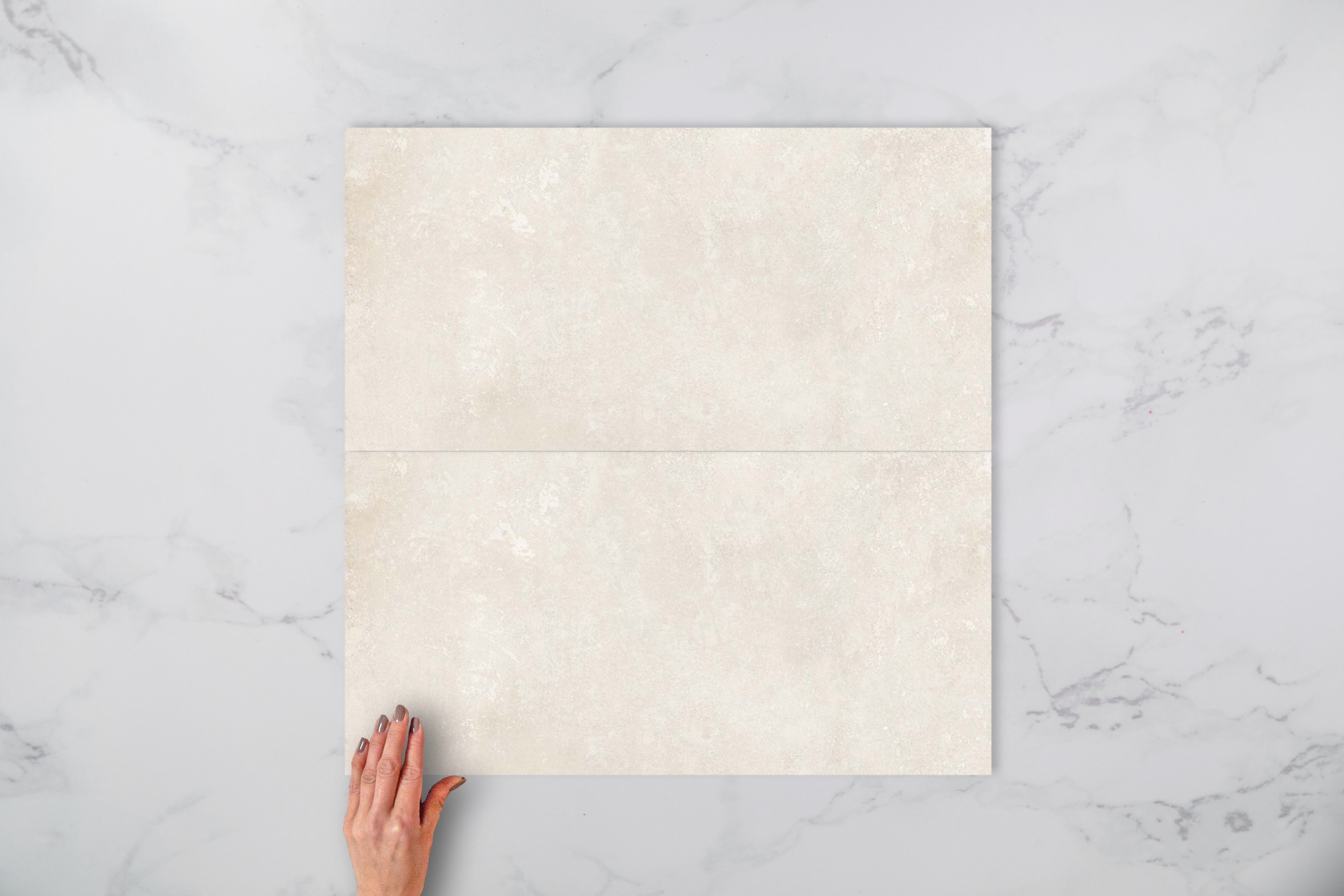 Bodenfliese Prime Swan weiß-grau rektifiziert R10B 30x60cm 1. Sorte